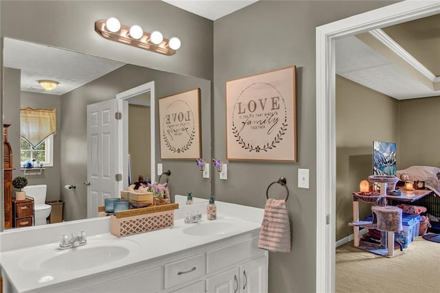 1784 Virginia Grove Ln, Lawrenceville, GA 30045 - full bath featuring toilet and double vanity