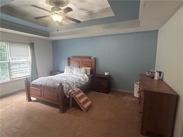 1784 Virginia Grove Ln, Lawrenceville, GA 30045 - carpeted bedroom featuring a raised ceiling and a ceiling fan