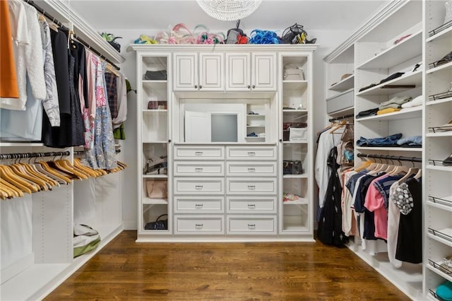 2362 Saint Davids Sq NW, Kennesaw, GA 30152 - walk in closet featuring dark wood finished floors