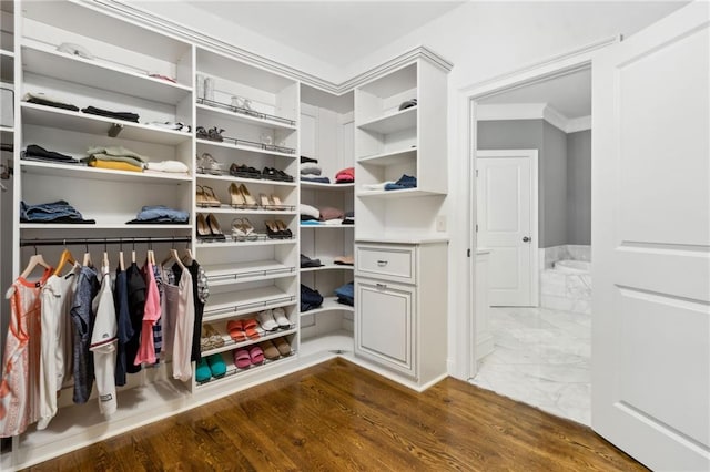 2362 Saint Davids Sq NW, Kennesaw, GA 30152 - spacious closet with dark marble finish floors