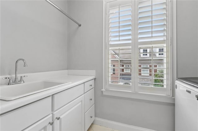 2362 Saint Davids Sq NW, Kennesaw, GA 30152 - washroom with cabinet space and baseboards