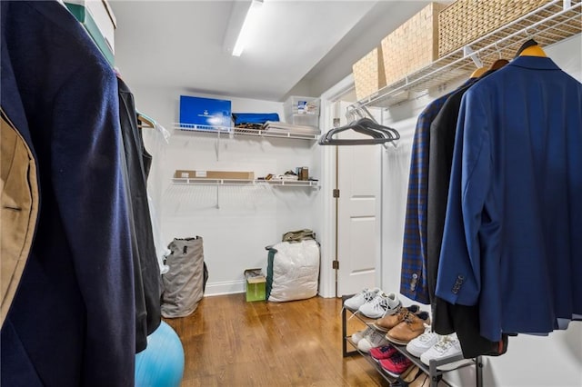 2362 Saint Davids Sq NW, Kennesaw, GA 30152 - walk in closet featuring wood finished floors