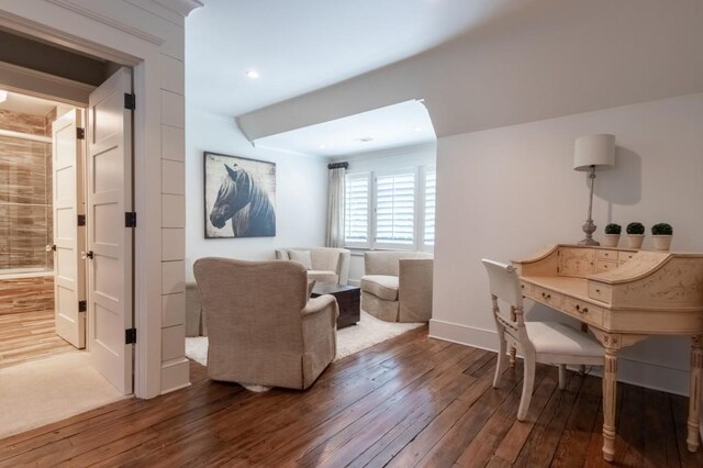 interior space featuring hardwood / wood-style floors