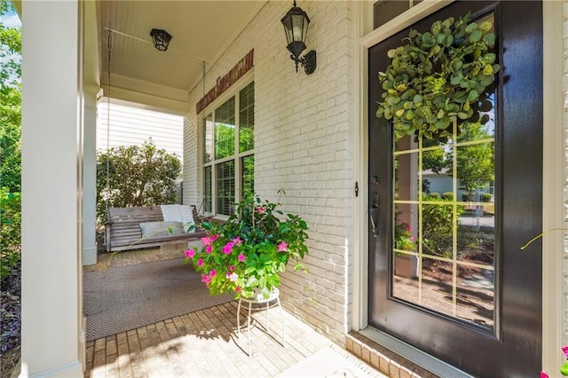 715 Saybeck Way, Milton, GA 30004 - property entrance with brick siding and a porch