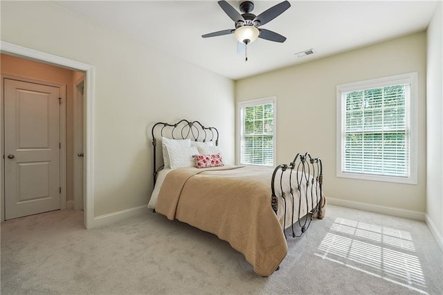 715 Saybeck Way, Milton, GA 30004 - bedroom with light carpet and a ceiling fan