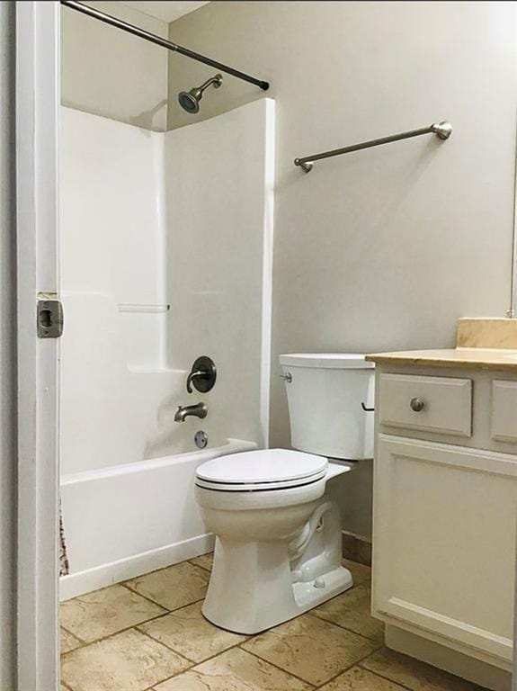3535 Cameron Cir, Gainesville, GA 30506 - bathroom featuring vanity, toilet, and shower / bath combination