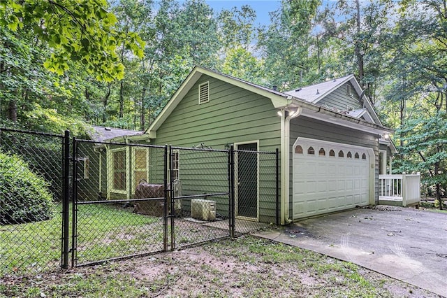 1488 White Columns Blvd, Canton, GA 30115 - garage with a gate and driveway