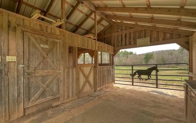 view of stable