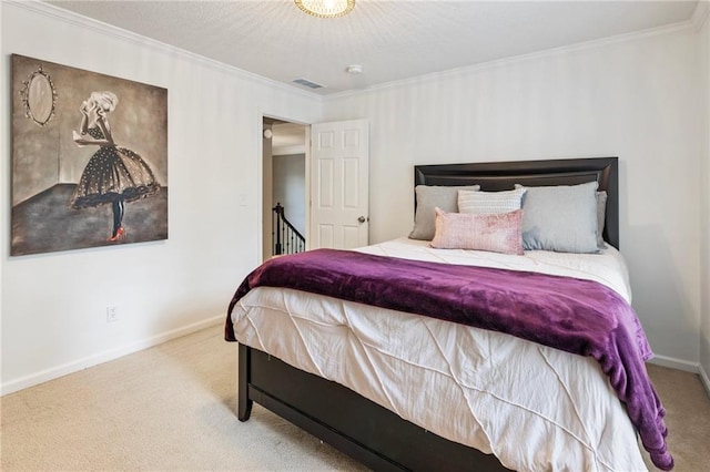 910 Kings Arms Way, Johns Creek, GA 30022 - bedroom with carpet flooring and ornamental molding