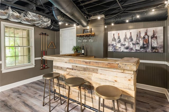 910 Kings Arms Way, Johns Creek, GA 30022 - indoor wet bar with wood finished floors and wooden walls