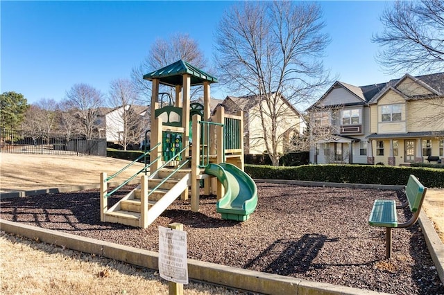 view of jungle gym