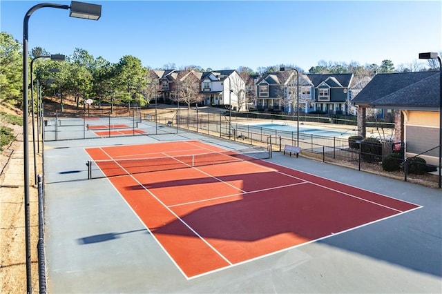 view of tennis court