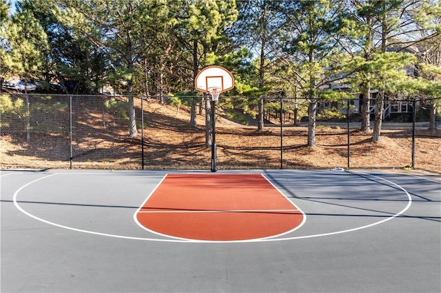 view of basketball court