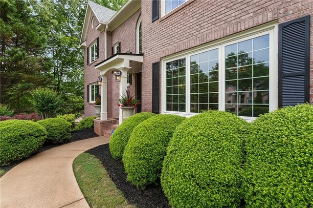 135 Stone Orchard Ct, Milton, GA 30004 - entrance to property with brick siding