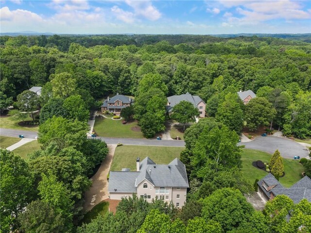 135 Stone Orchard Ct, Milton, GA 30004 - aerial view of a heavily wooded area