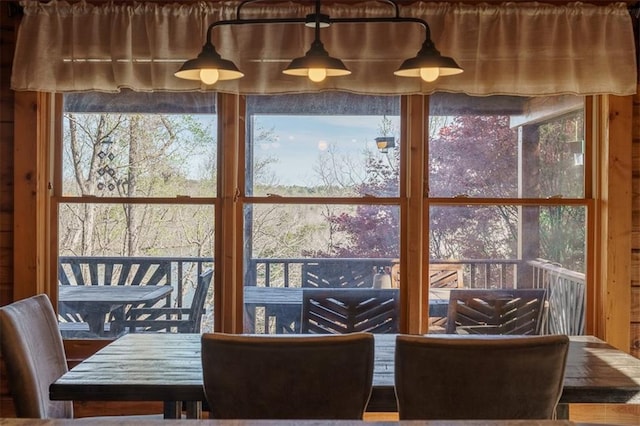 view of dining space