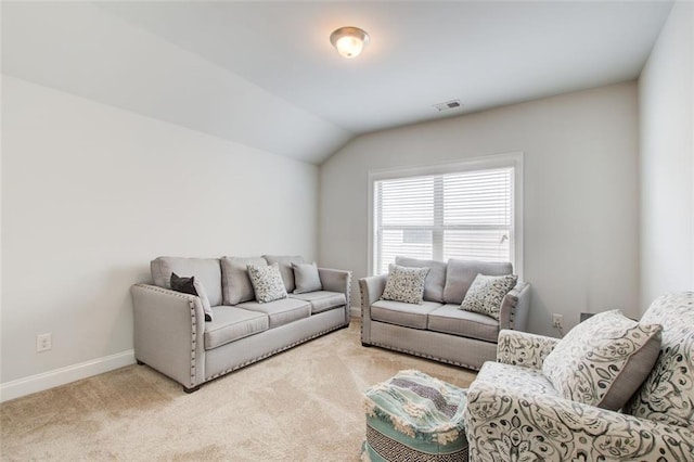 555 Lance View Ln, Lawrenceville, GA 30045 - carpeted living area with baseboards and lofted ceiling