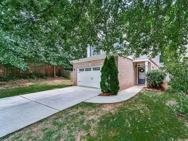 20 Preserve Dr, Newnan, GA 30263 - obstructed view of property with brick siding, concrete driveway, and a garage