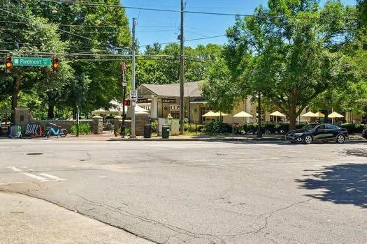 242 12th St NE Unit 1A, Atlanta, GA 30309 - view of asphalt road with sidewalks