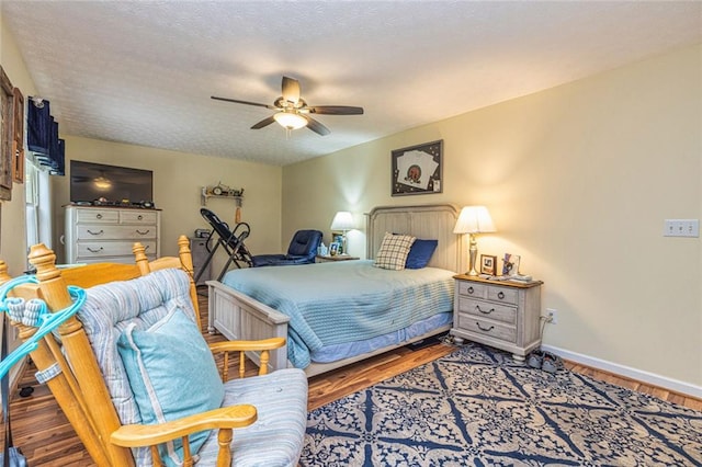 130 Brooklet Way, Brooks, GA 30205 - bedroom with wood finished floors and a ceiling fan