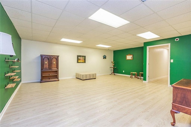 130 Brooklet Way, Brooks, GA 30205 - living area featuring wood finished floors and a drop ceiling