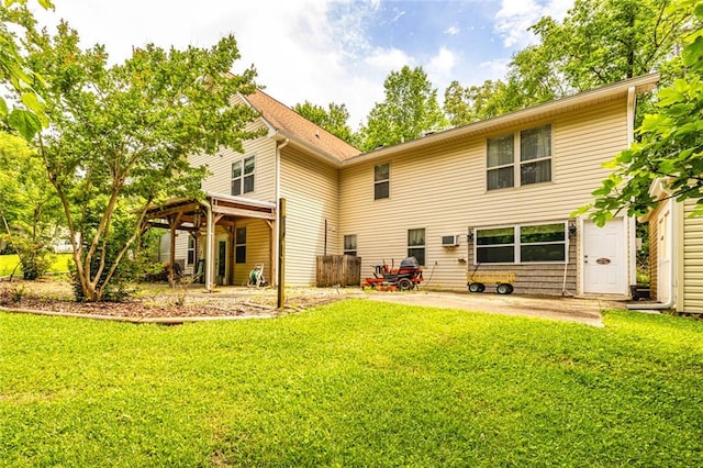 130 Brooklet Way, Brooks, GA 30205 - rear view of property with a patio and a lawn