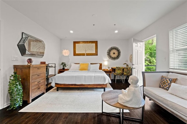 3143 Church St, East Point, GA 30344 - bedroom with recessed lighting and dark wood-style flooring