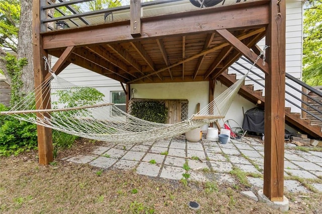 3143 Church St, East Point, GA 30344 - view of patio featuring stairway