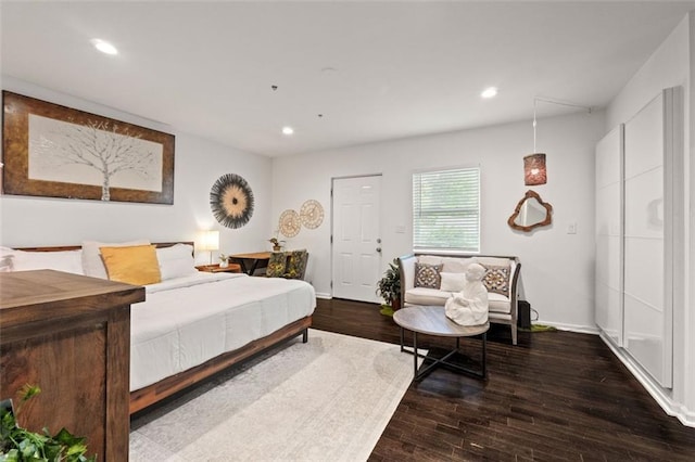 3143 Church St, East Point, GA 30344 - bedroom featuring wood finished floors and recessed lighting