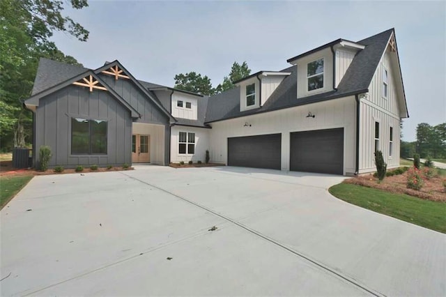 359 Cooper Bridge Rd, Braselton, GA 30517 - modern inspired farmhouse featuring board and batten siding, driveway, and a garage