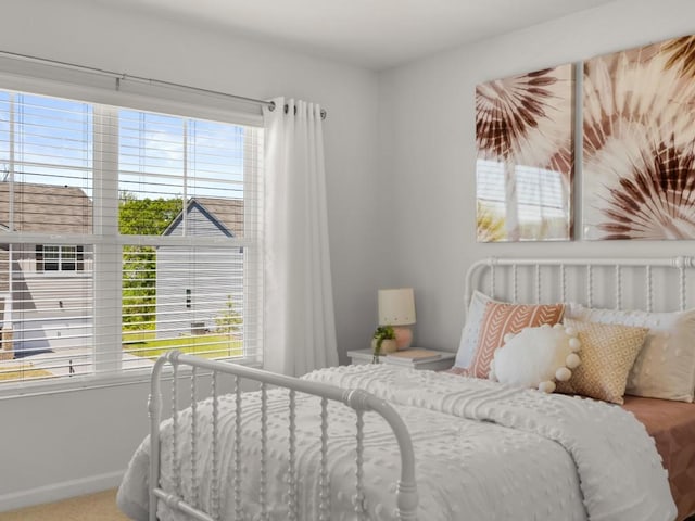 bedroom with multiple windows