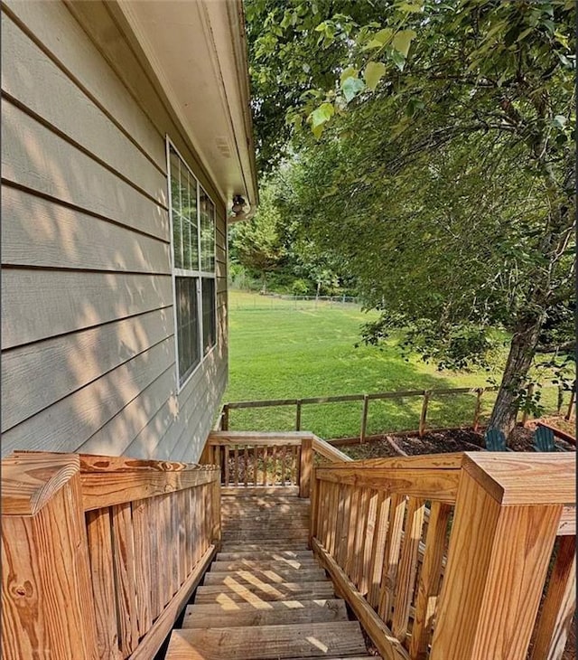 5624 Ryan Way, Flowery Branch, GA 30542 - deck featuring a yard