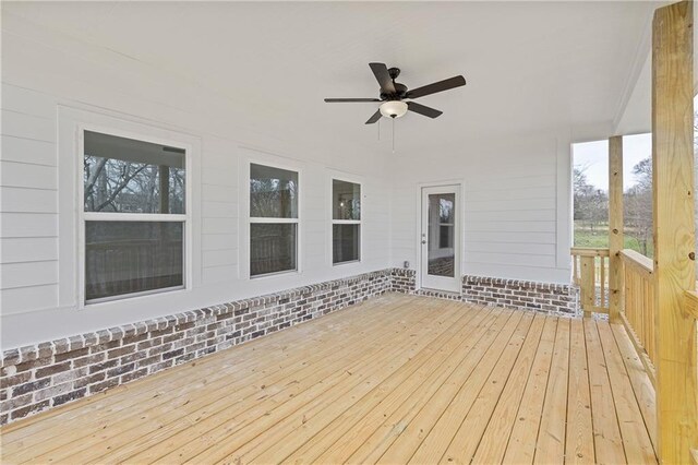 171 Blue Rider Trl, Hoschton, GA 30548 - deck with a ceiling fan