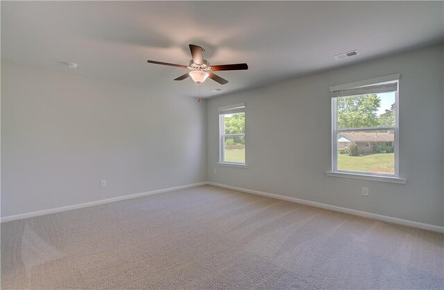 237 Chiswick Loop, Stockbridge, GA 30281 - unfurnished room featuring baseboards, a ceiling fan, visible vents, and light carpet