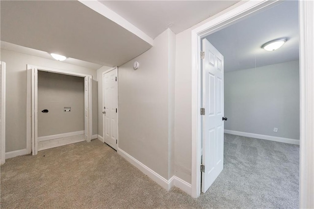 5287 Chantilly Ter, Atlanta, GA 30349 - corridor with carpet floors and baseboards