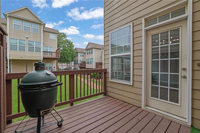 2207 Concordia Way SE Unit 12, Mableton, GA 30126 - deck with a residential view, a yard, and a grill