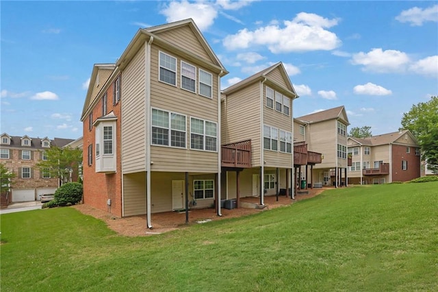 2207 Concordia Way SE Unit 12, Mableton, GA 30126 - back of house with a lawn and a wooden deck