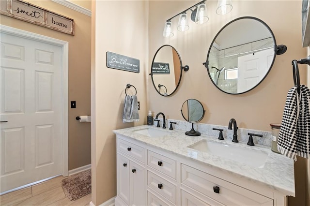 15 Fairwoods Ct, Covington, GA 30016 - full bathroom featuring double vanity and baseboards