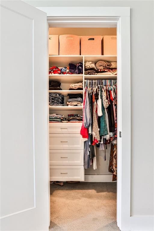 view of closet