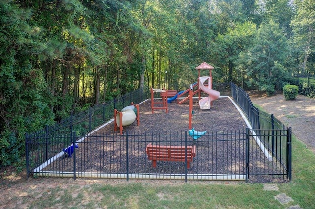 view of jungle gym