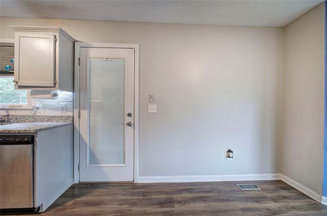 80 Broadlands Dr, White, GA 30184 - kitchen with dishwasher and dark wood-style flooring