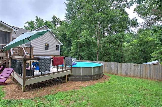 80 Broadlands Dr, White, GA 30184 - view of yard with a deck