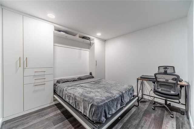 2164 Mill Garden Run, Buford, GA 30519 - bedroom featuring recessed lighting and dark wood-style floors