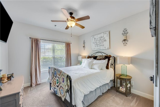 4578 Big Rock Ridge Trl, Gainesville, GA 30504 - bedroom featuring light colored carpet and a ceiling fan