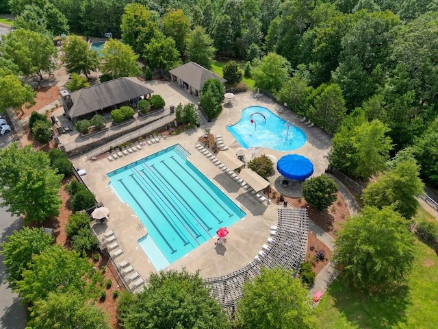 birds eye view of property