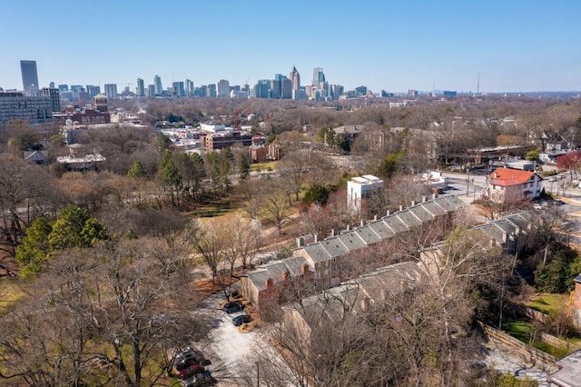 bird's eye view featuring a view of city