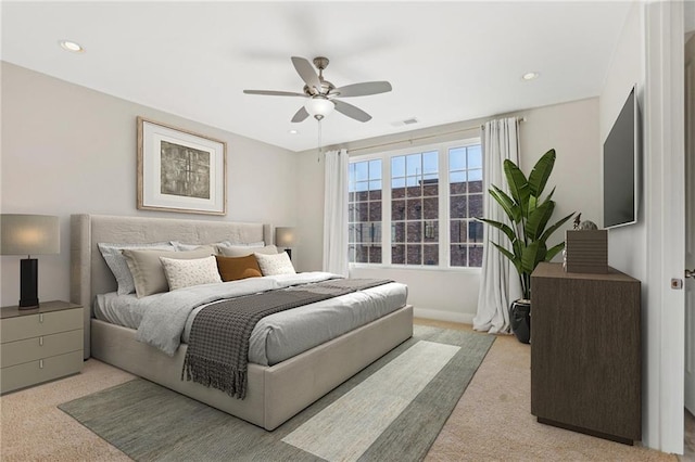 264 Castleberry Station Dr SW, Atlanta, GA 30313 - carpeted bedroom with ceiling fan and recessed lighting