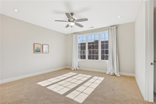 264 Castleberry Station Dr SW, Atlanta, GA 30313 - empty room featuring recessed lighting, baseboards, and light colored carpet
