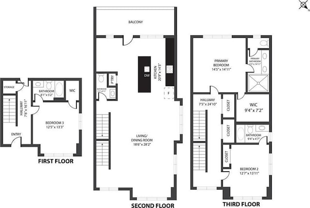 264 Castleberry Station Dr SW, Atlanta, GA 30313 - floor plan