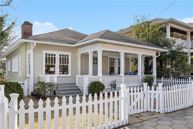 bungalow featuring a porch